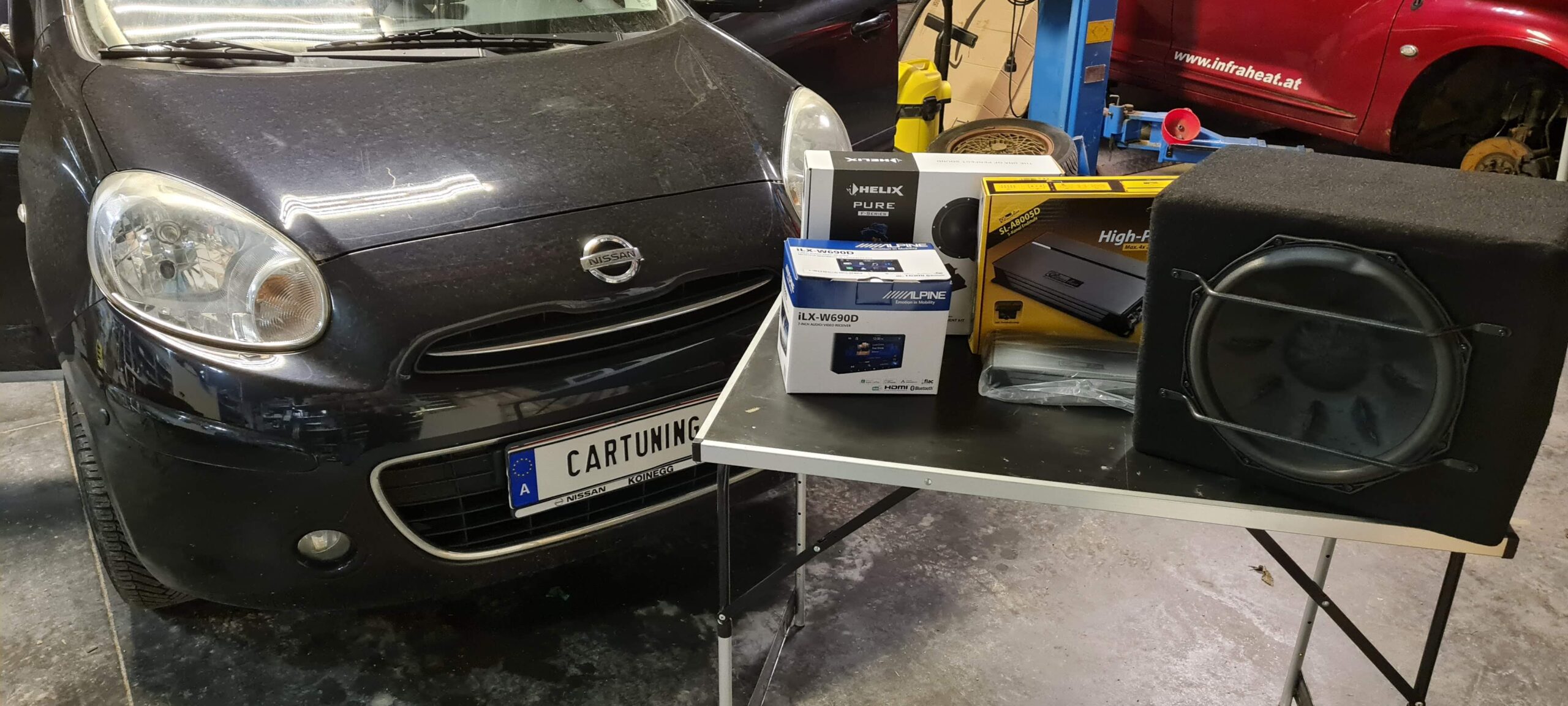 Nissan Micra K13 Sound Subwoofer Radio Set