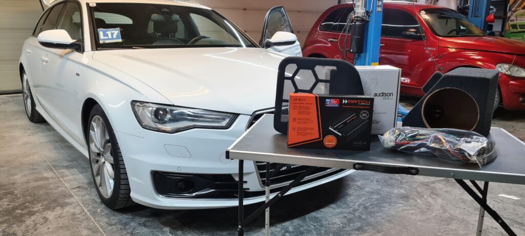 Audi A6 4G Kombi - Soundupgrade Match DSP 8-Kanal + Custom Subwoofer 1 Audi A6 4G Soundupgrade Subwoofer
