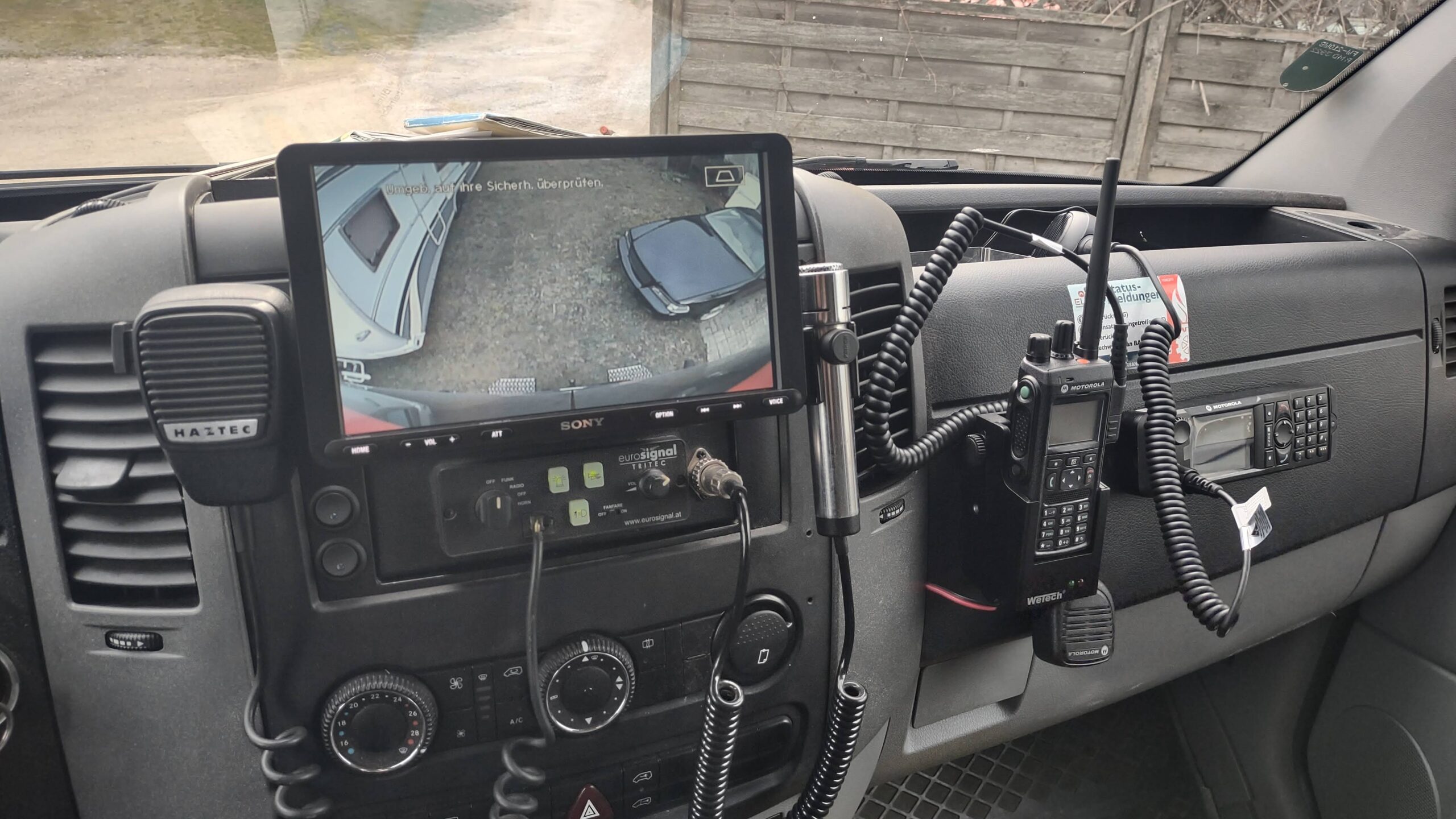 Sprinter Feuerwehr Wöllersdorf Sony Radio Rückfahrkamera