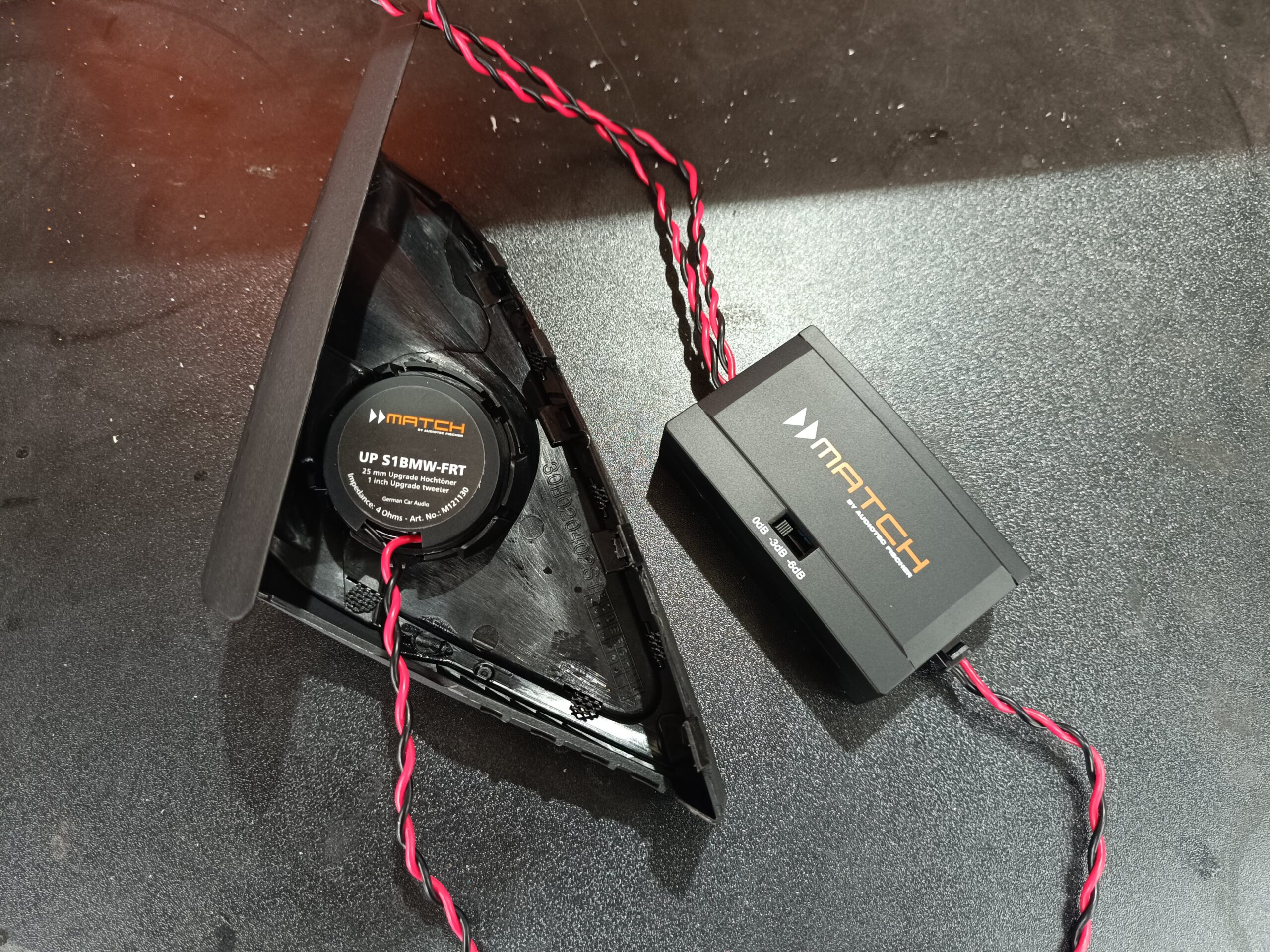 BMW G31 Sound Upgrade Hochtöner in Spiegeldreieck