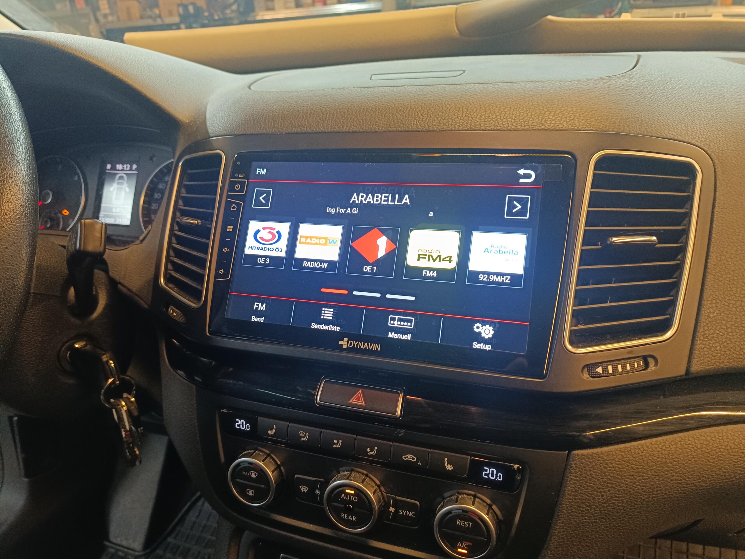 Seat Alhambra Autoradio Dynavin Autoradio FM-Radio