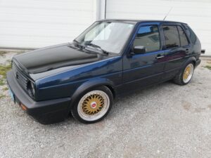 VW Golf 2 Subwoofer nach Maß 9 VW Golf 2 Tieferlegung BBS