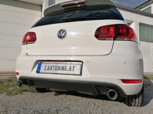 VW Golf 6 GTI Gewindefahrwerk und Auspuff 13 VW Golf 6 GTI Bull-X Auspuff