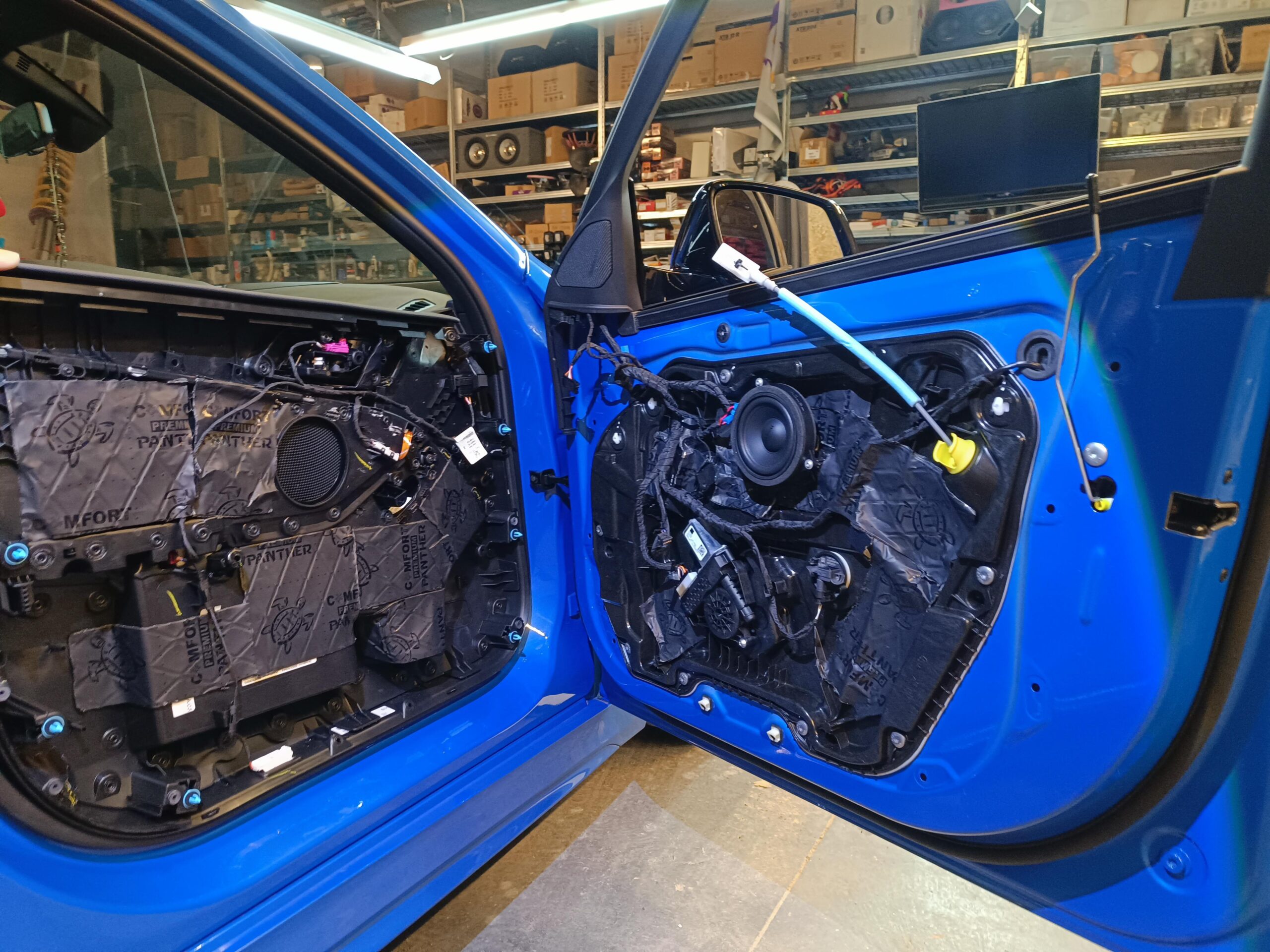 BMW 1er F40 Soundanlage Tür gedämmt Türverkleidung gedämmt