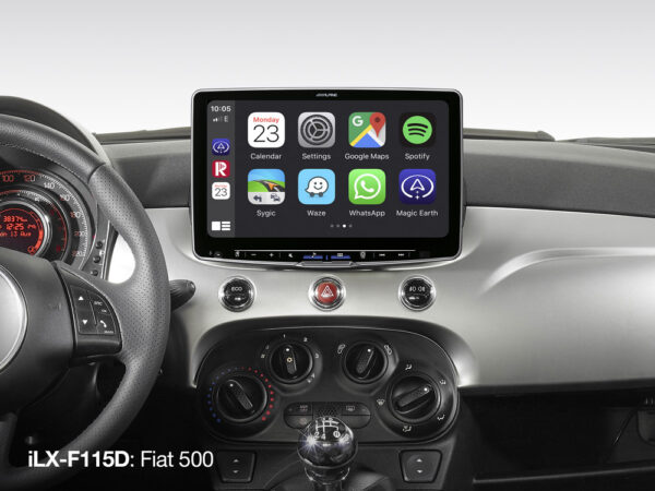 Alpine iLX-F115D Autoradio Fiat 500