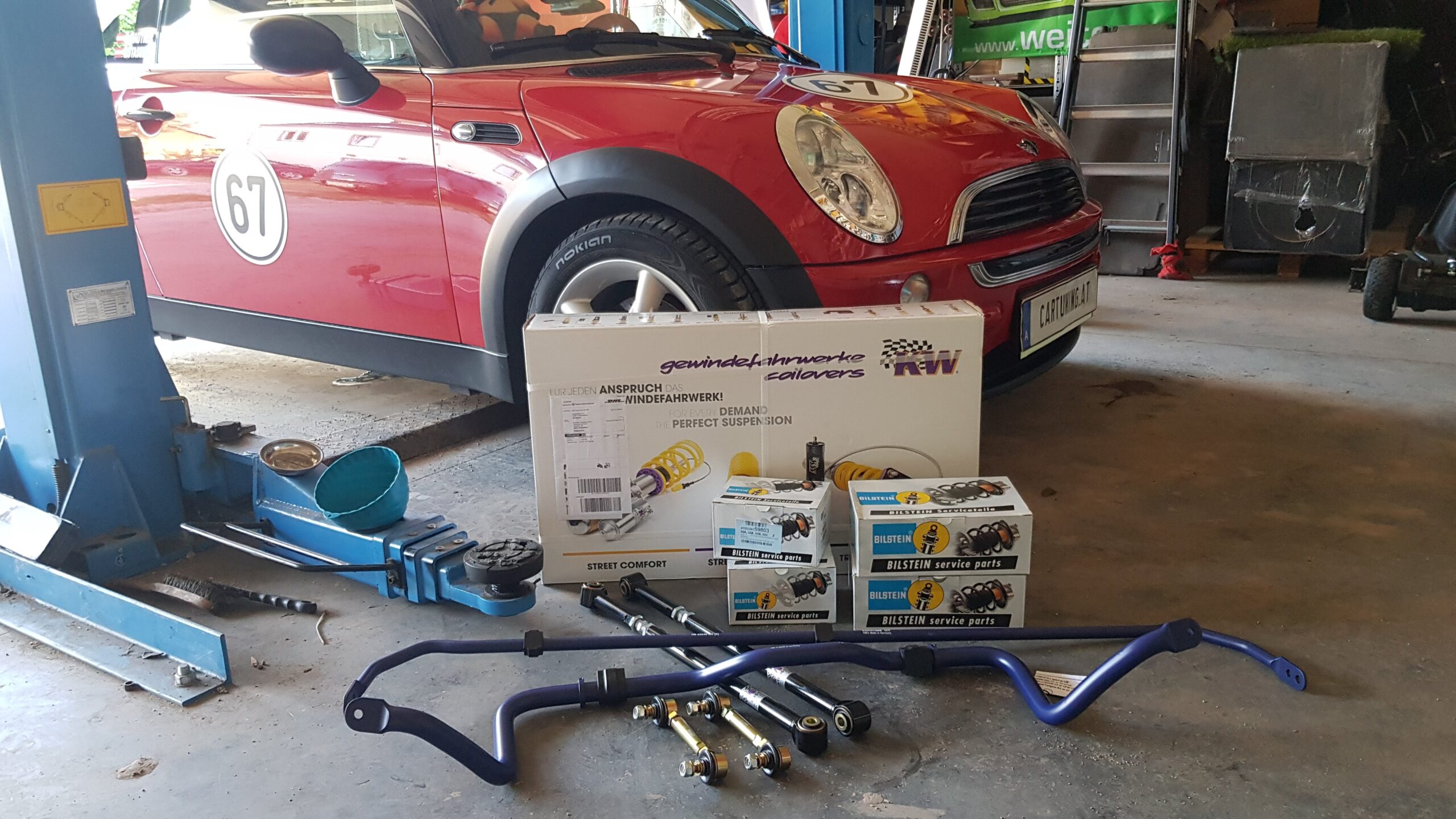 Mini Gewindefahrwerk KW Stabilisatoren H&R