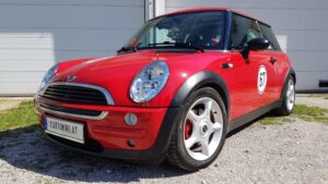 Mini Gewindefahrwerk Tieferlegung vorne schräg