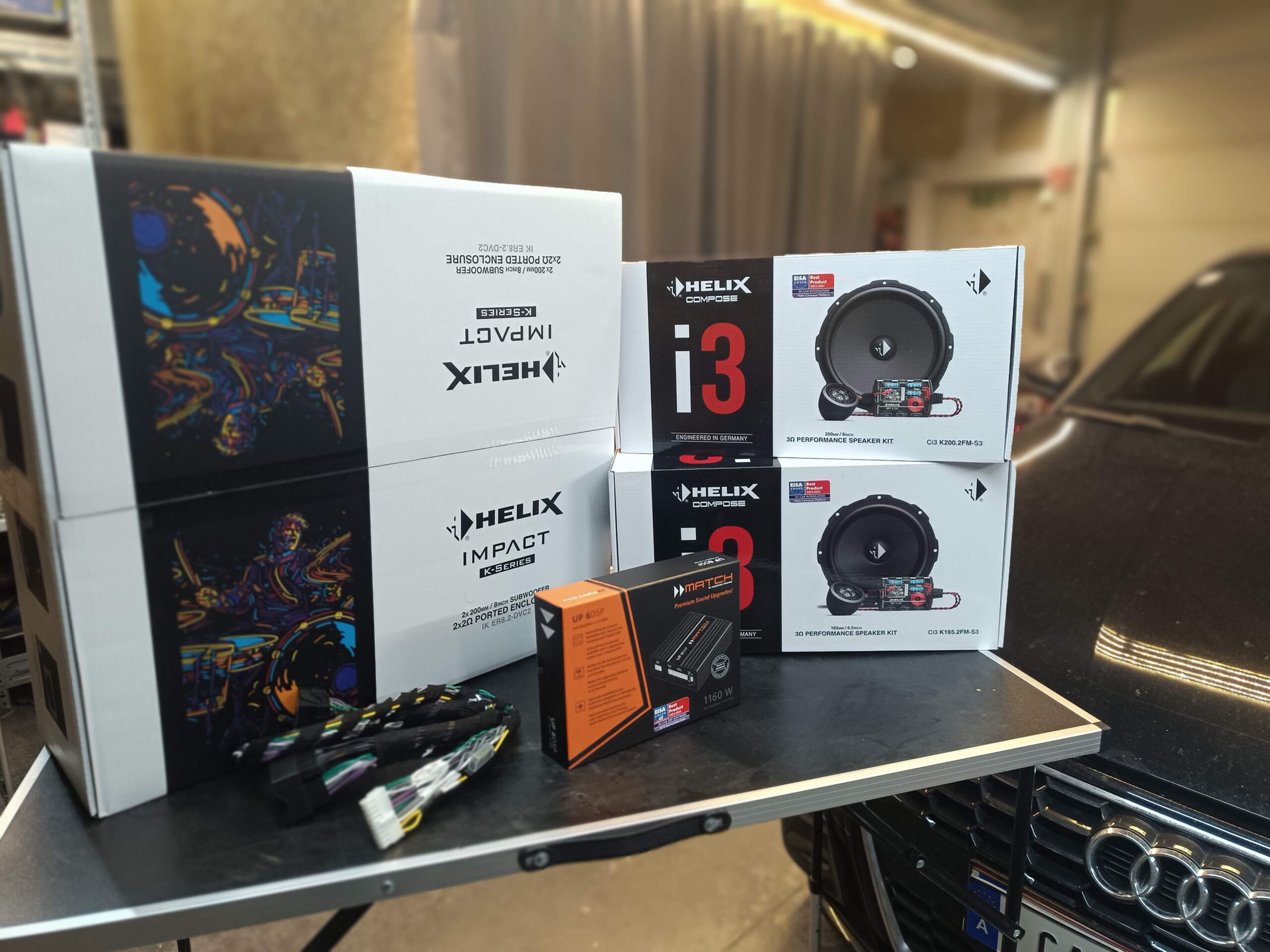 Audi A3 8Y Soundsystem nachrüsten Subwoofer Einbaupaket Übersicht