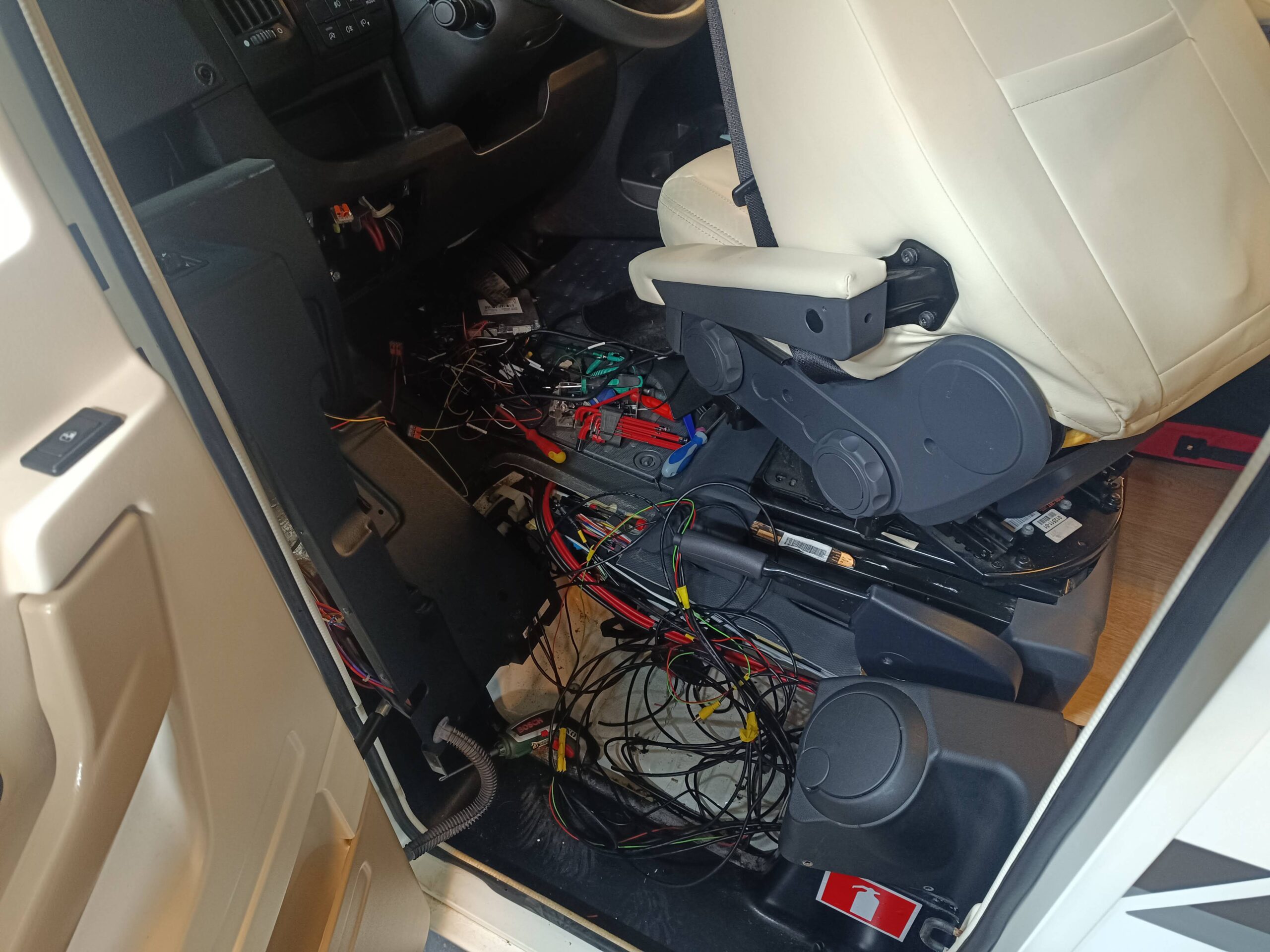 360 Grad Kamera Camos für Wohnmobil Fußraum zerlegt