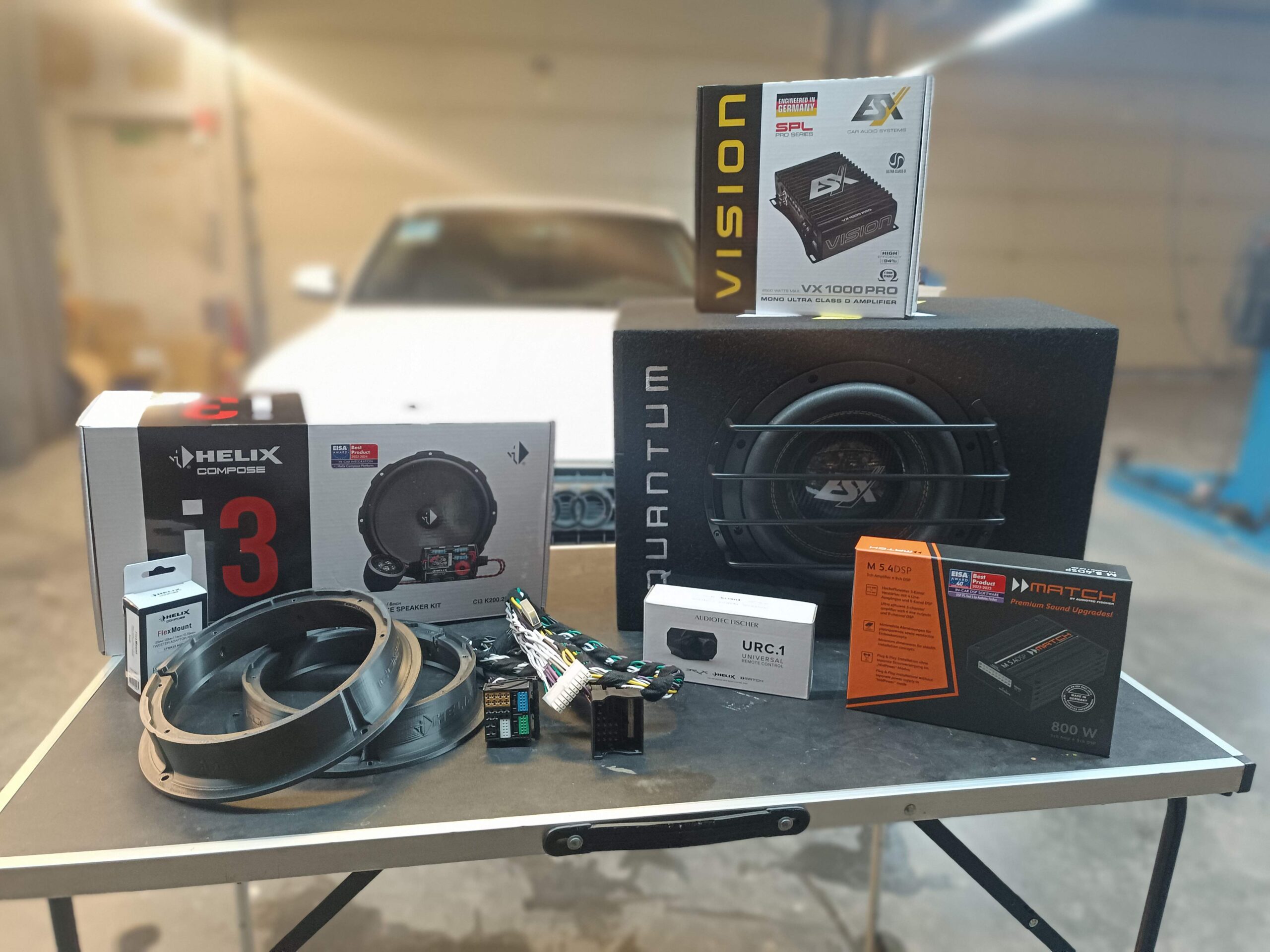 Audi A5 Soundsystem DSP Power Subwoofer Einbaupaket