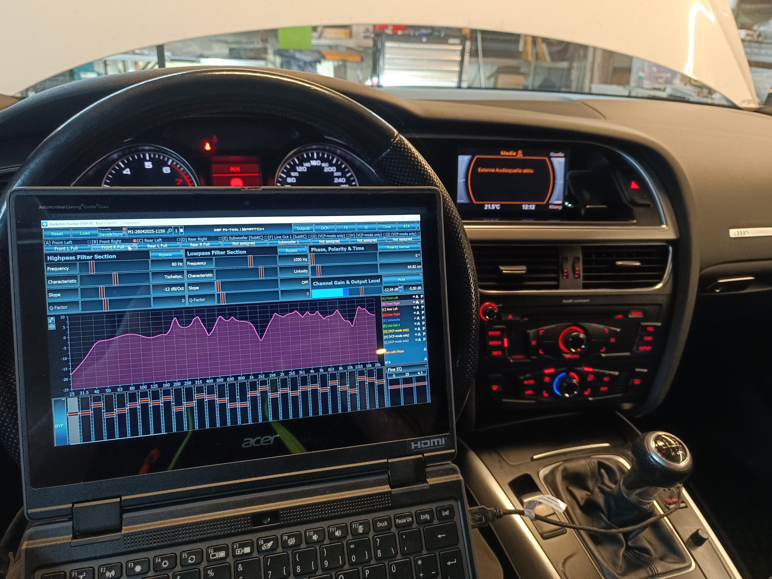 Audi A5 Soundsystem einmessen DSP