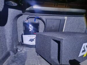 Saab 9-3 Soundsystem Umbau auf DSP und Spaß-Subwoofer 7 Saab 9-3 Soundsystem ESX Subwoofer QXB6
