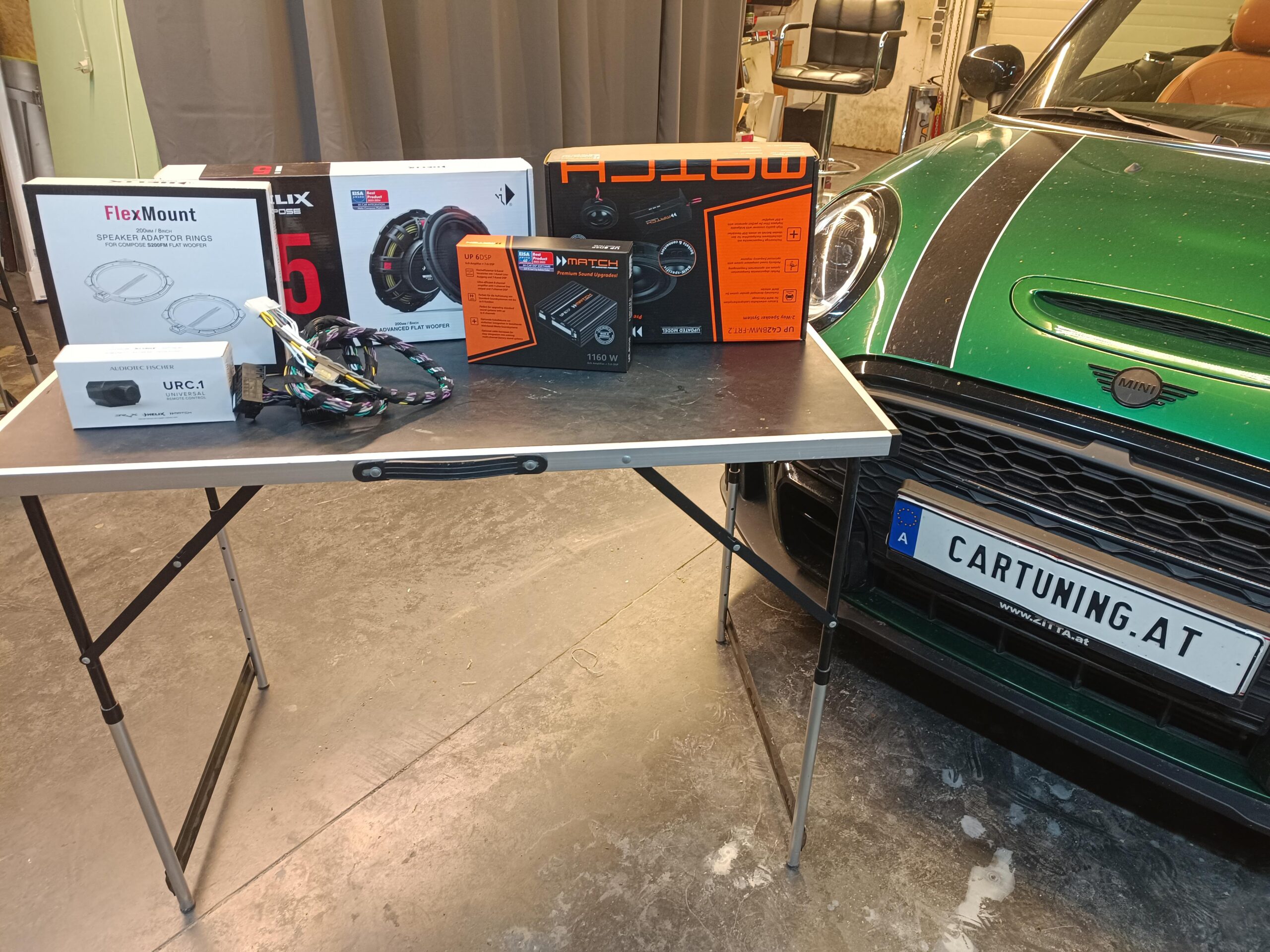 BMW Mini Cooper Sound System Upgrade Einbaupaket