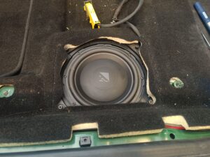 Mini Cooper Sound System Upgrade (Cabrio F57 JCW) 14 BMW Mini Cooper Sound System Upgrade Subwoofer Helix Ci5