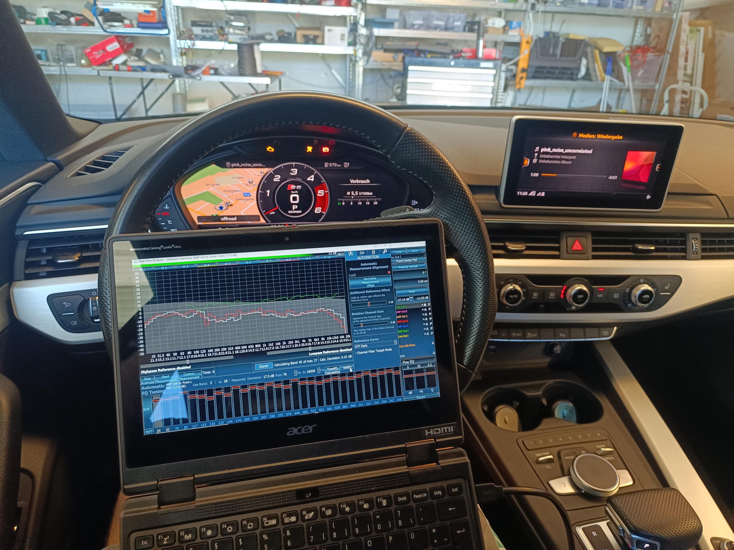 Audi A5 Soundupgrade Einmessen DSP