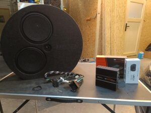 Skoda Scala Soundupgrade Reserveradsubwoofer DSP+