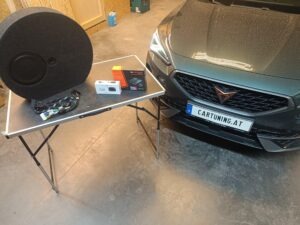 Cupra Formentor Soundupgrade DSP Reserveradsubwoofer