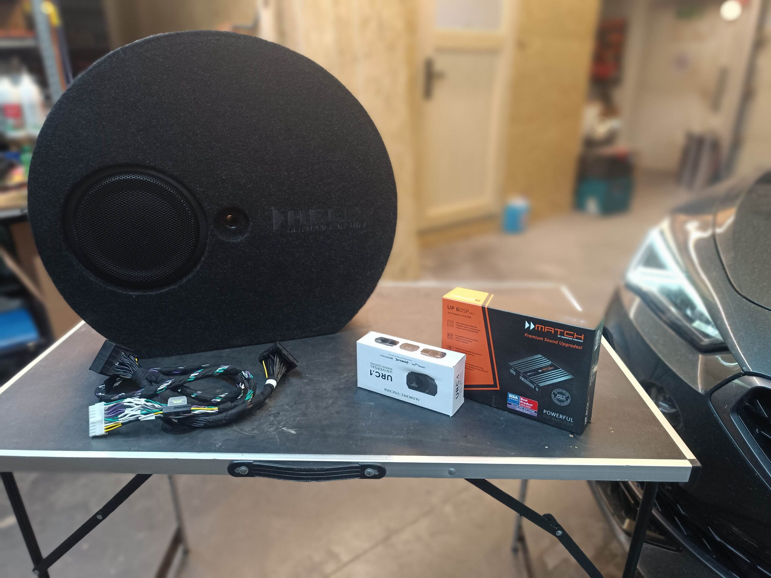 Cupra Formentor Soundupgrade DSP Reserveradsubwoofer